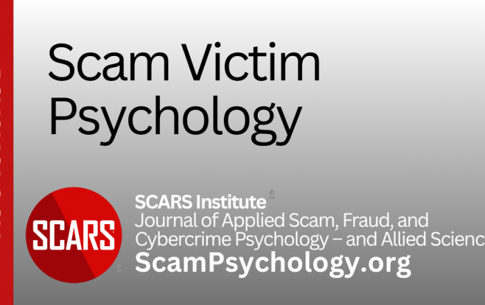 Scam Victim Psychology - on SCARS Institute ScamPsychology.org