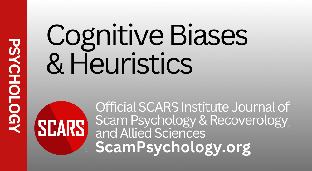 SCARS Manual of Cognitive Biases 2024 on SCARS ScamPsychology.org banner