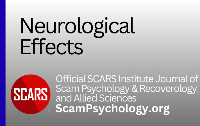 Neurology and Scam Victims on SCARS ScamPsychology.org